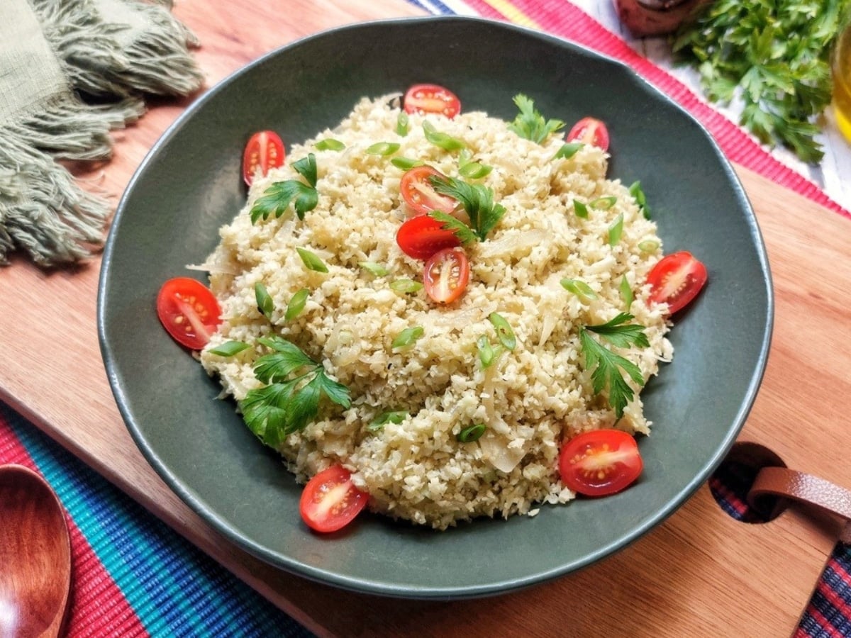Arroz de couve-flor low carb