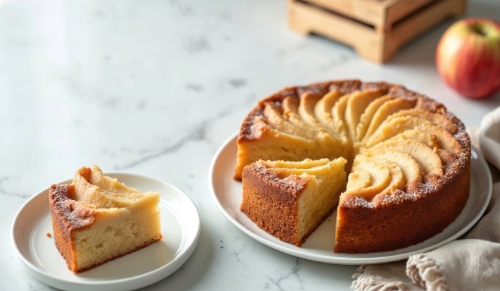 Bolo de maçã sem açúcar