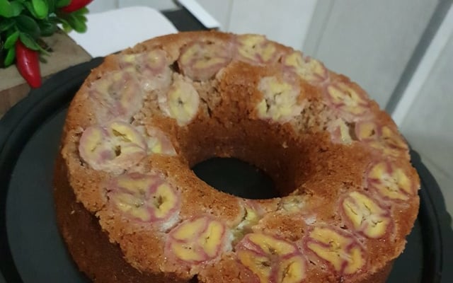 Bolo diet de banana sem farinha e sem açúcar