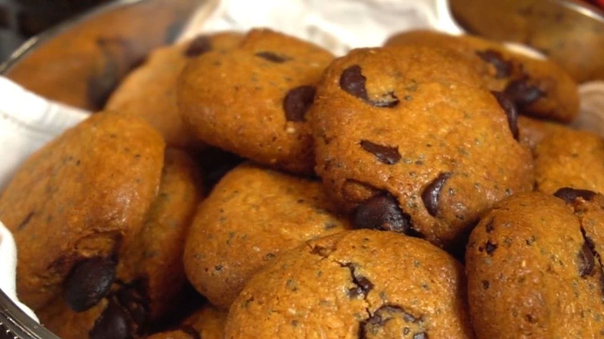 Cookie fit de aveia e amêndoas sem açúcar