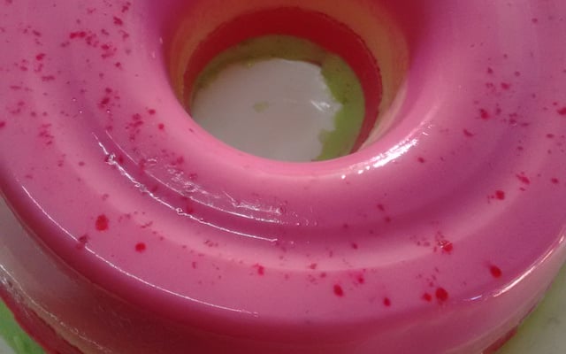 Gelatina colorida sem açúcar