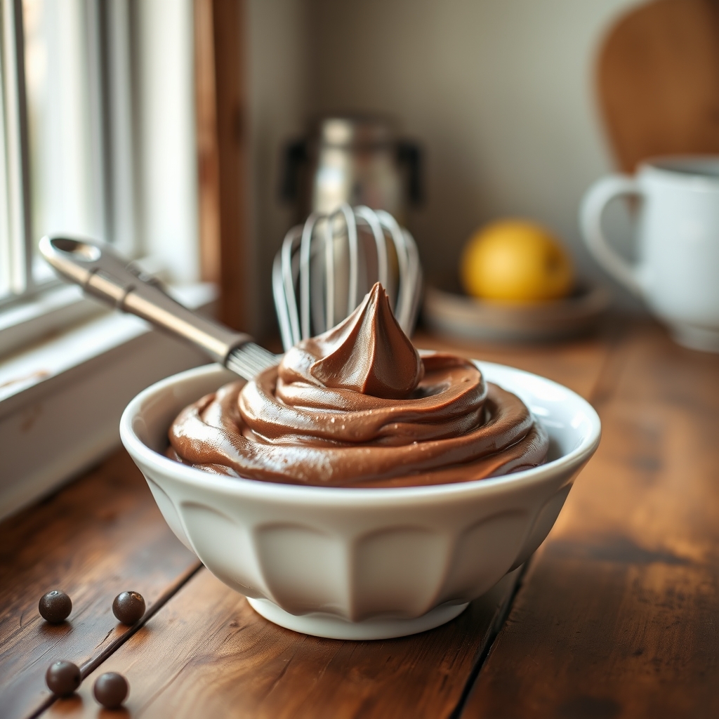 Etapa de preparo: Mousse de chocolate fit com 3 ingredientes