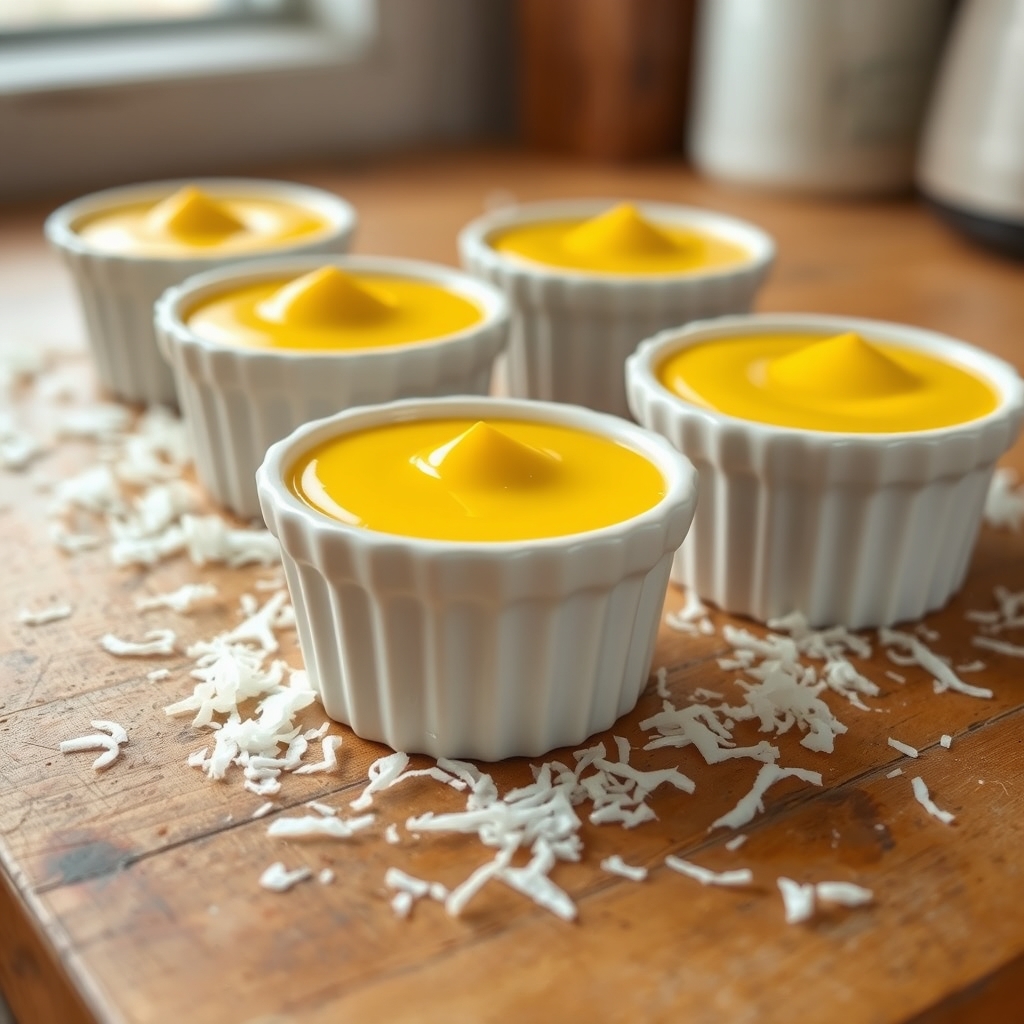 Etapa de preparo: Quindim low carb