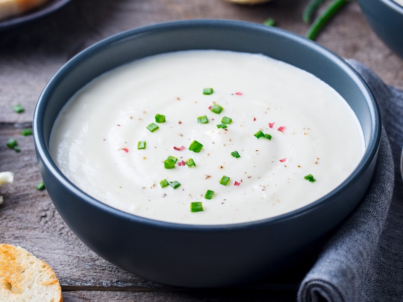 Sopa creme de couve-flor low carb