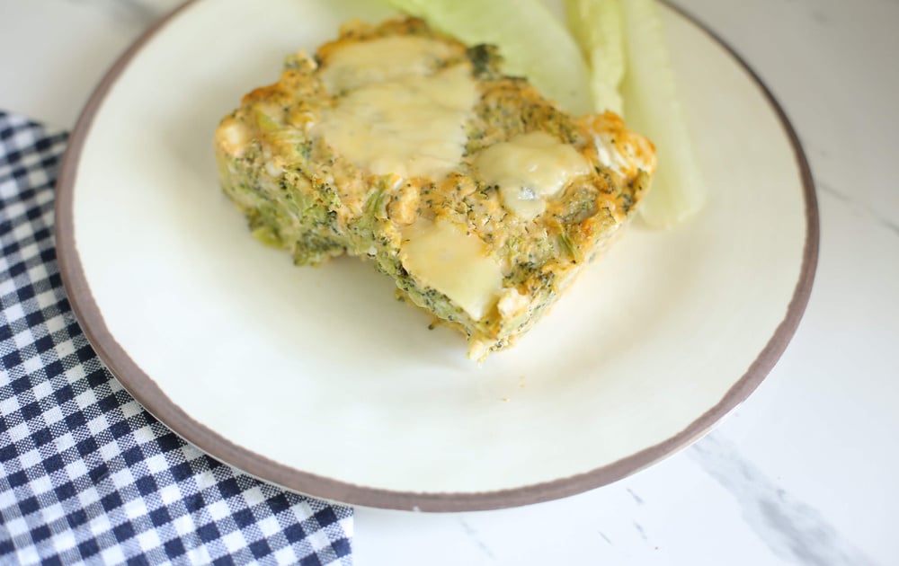 Torta de frango e brócolis low carb