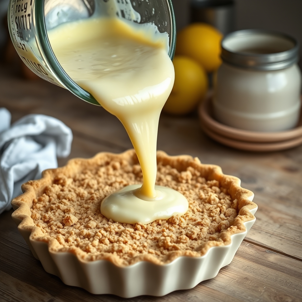 Etapa de preparo: Torta de limão fit