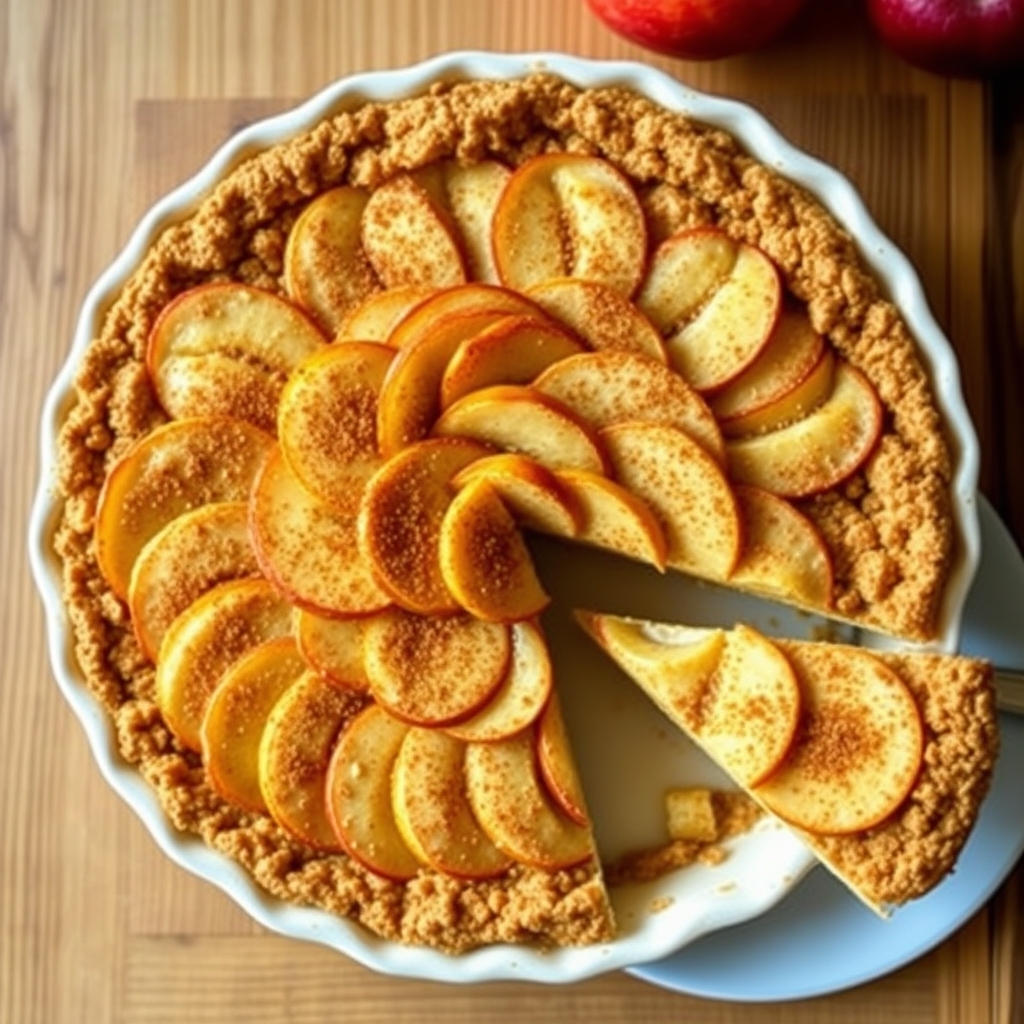 Torta de maçã fit