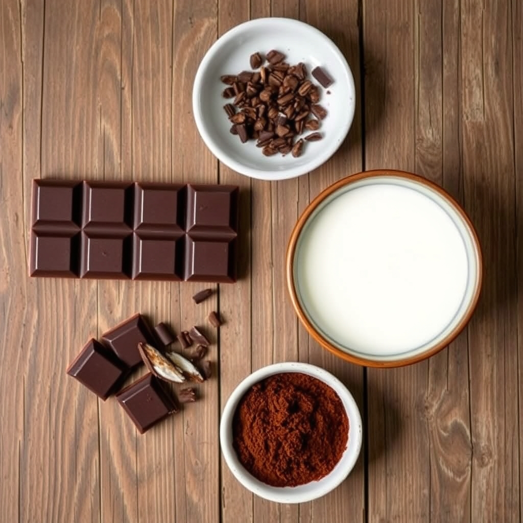Chocolate amargo sem açúcar, leite de coco e cacau em pó, os ingredientes principais da trufa