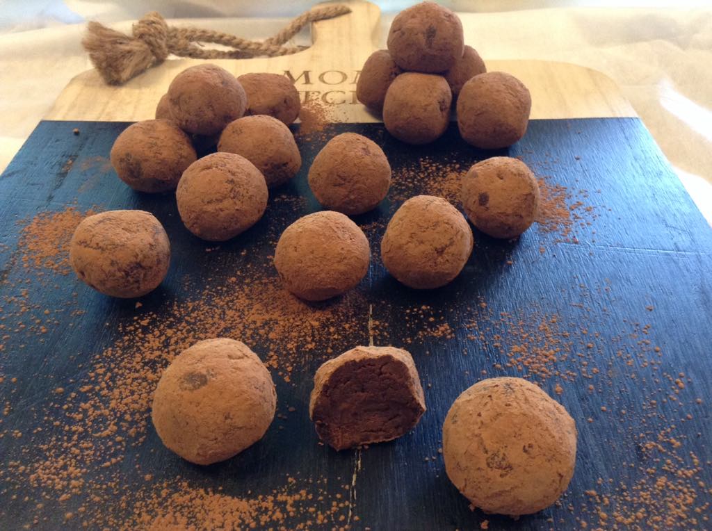 Trufas de chocolate fit